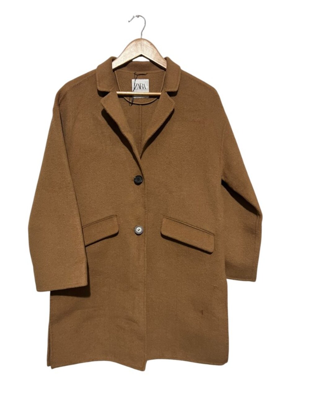 Zara Big Girls Pea Coat Camel Brown 13-14